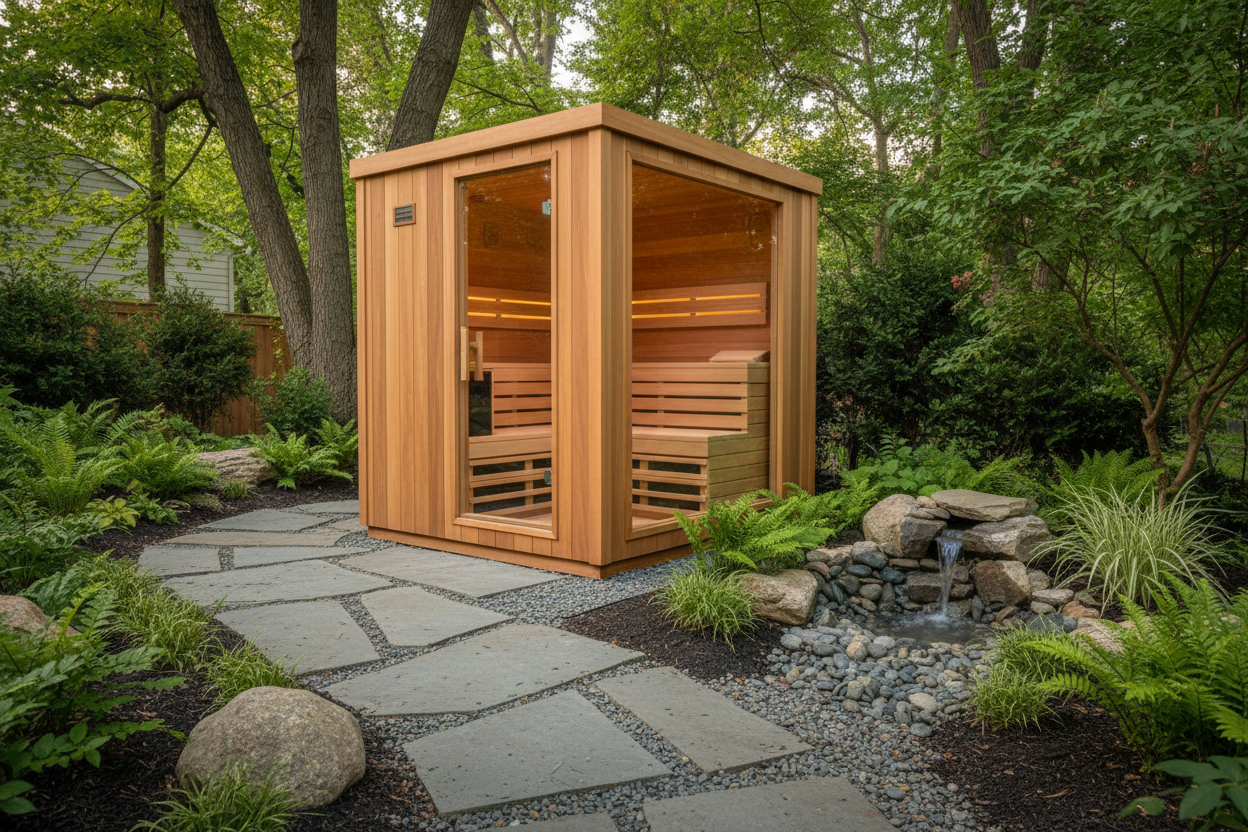 Outdoor Cedar Sauna